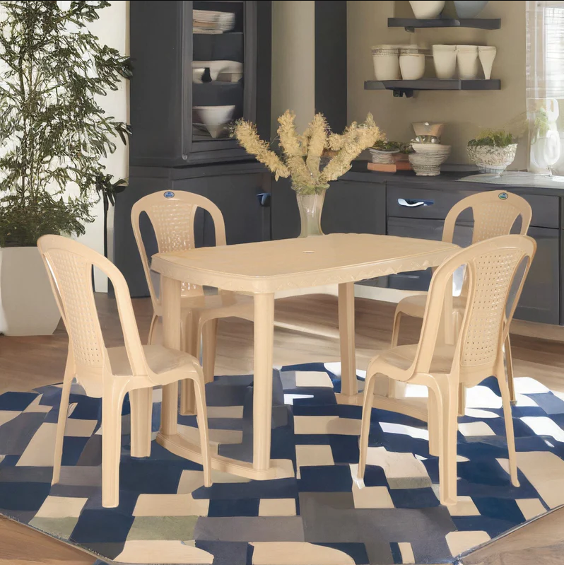 Nilkamal dining table sales with 4 chairs