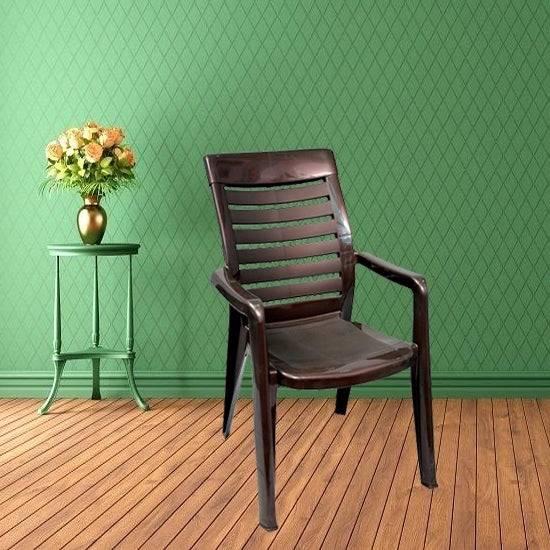 Nilkamal Premium High Back Chairs 2180 (Brown) | HOMEGENIC.