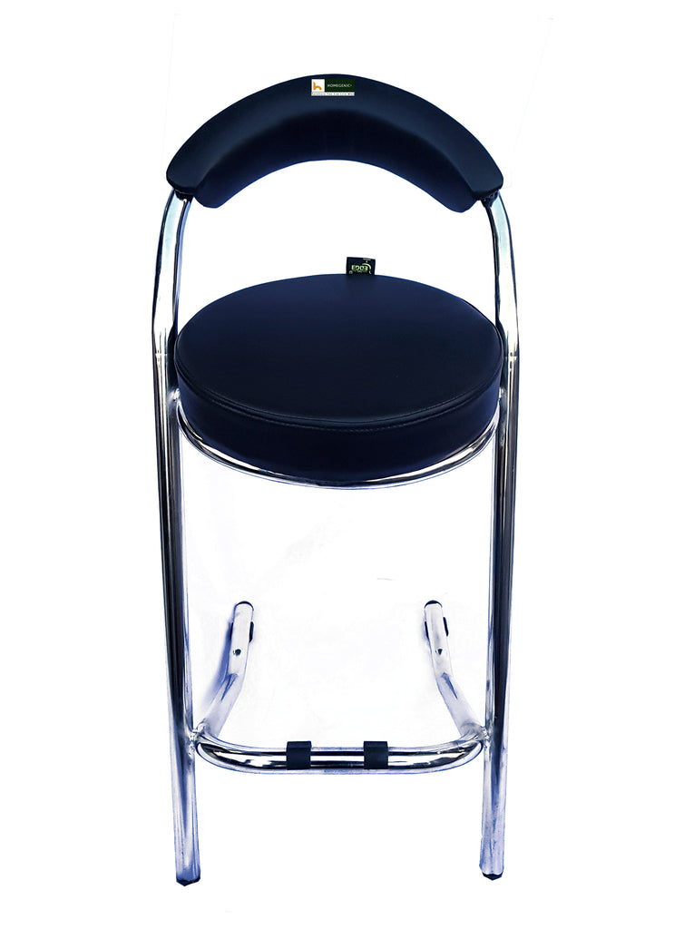 Homegenic Kross Bar Stool for Kitchen/Office/Bar (Seating Height 72 cms) In Black | HOMEGENIC.