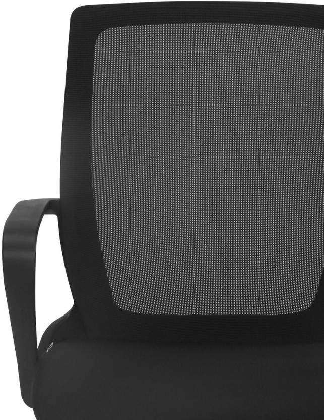 Nilkamal Scoop Mid Back Office Chair (Black) | HOMEGENIC.
