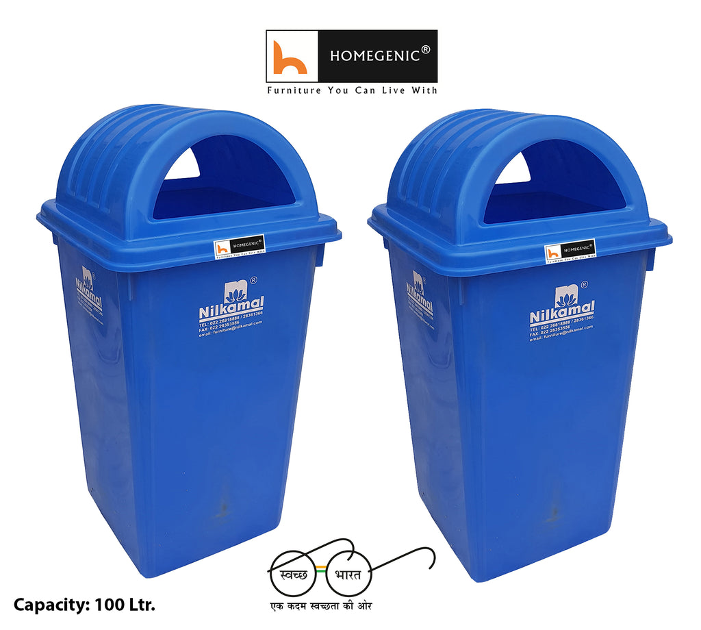 Nilkamal Dustbin 100 Litre (Swachh Bharat Mission) Collection | HOMEGENIC.