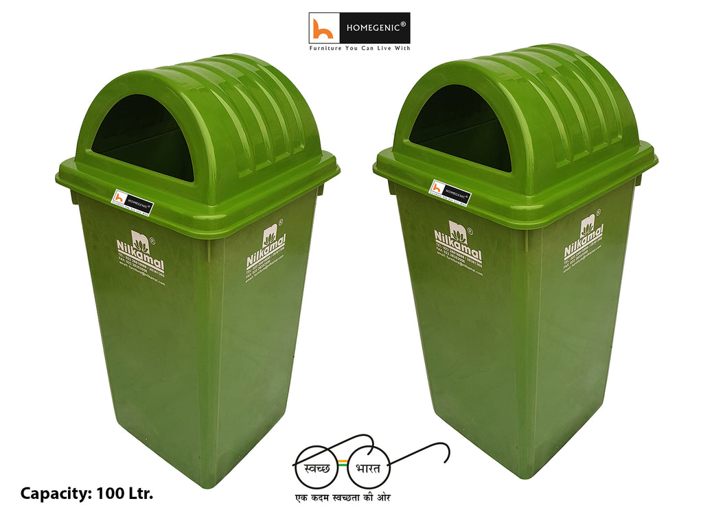 Nilkamal Dustbin 100 Litre (Swachh Bharat Mission) Collection | HOMEGENIC.