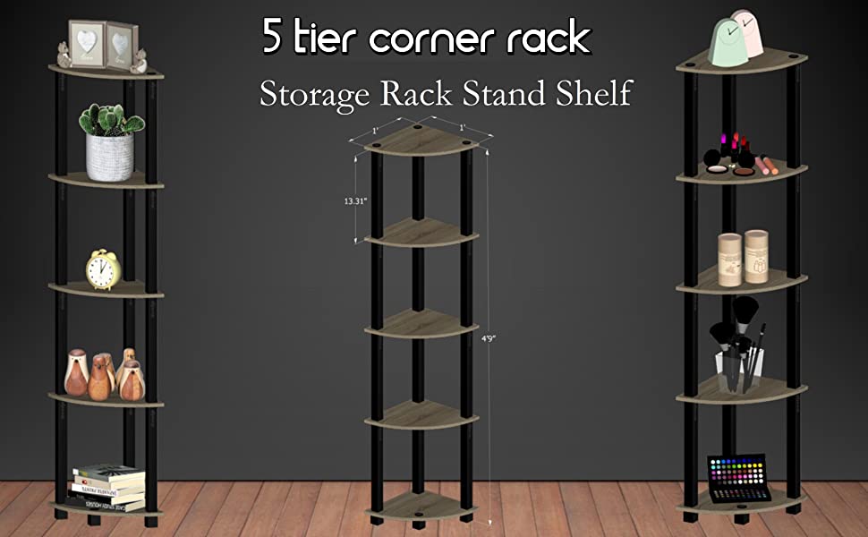 Storedge Corner Wall Shelf Multipurpose Utility Storage Organizer for Home Décor | HOMEGENIC.