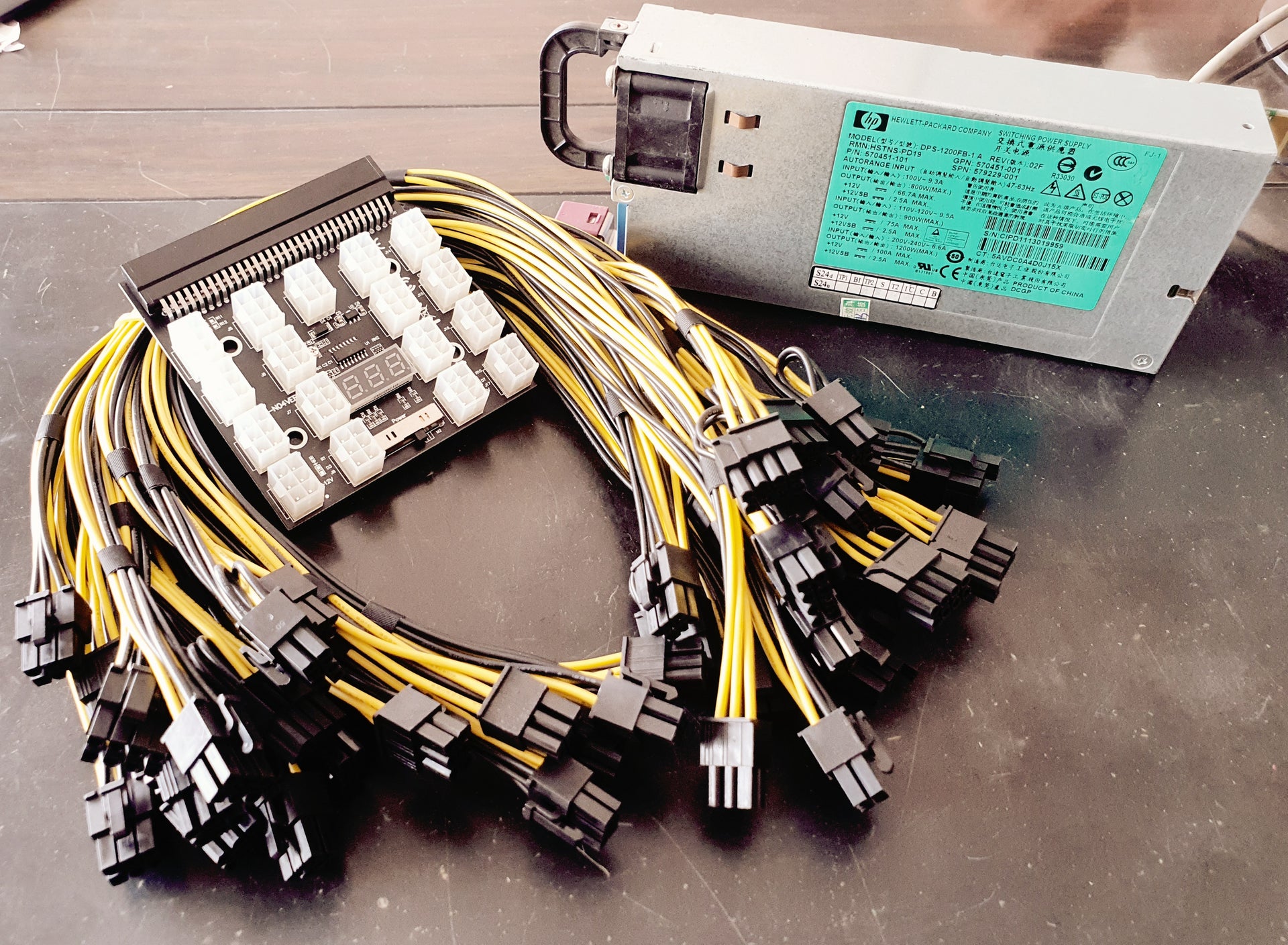 Power Supply Best Gpu Miner HP 1200W Power Supply For Crypto Mining 80+  PLATINUM 94