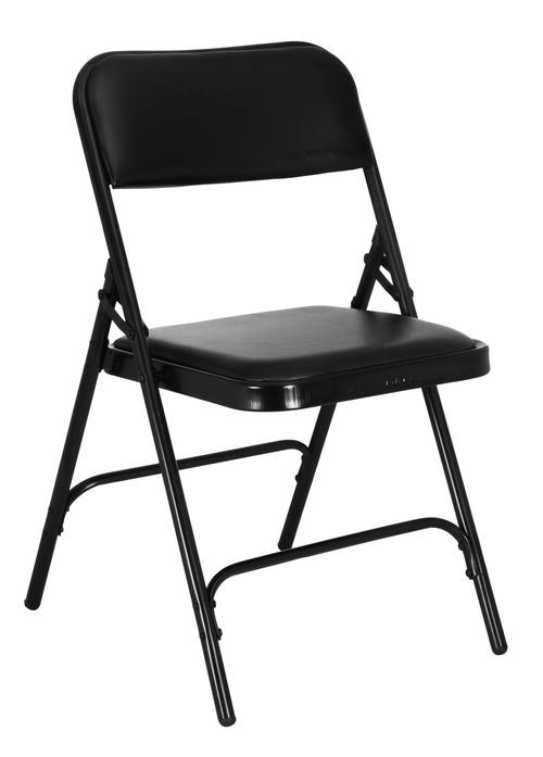 Clark Metal Folding Chair (Black) | HOMEGENIC.