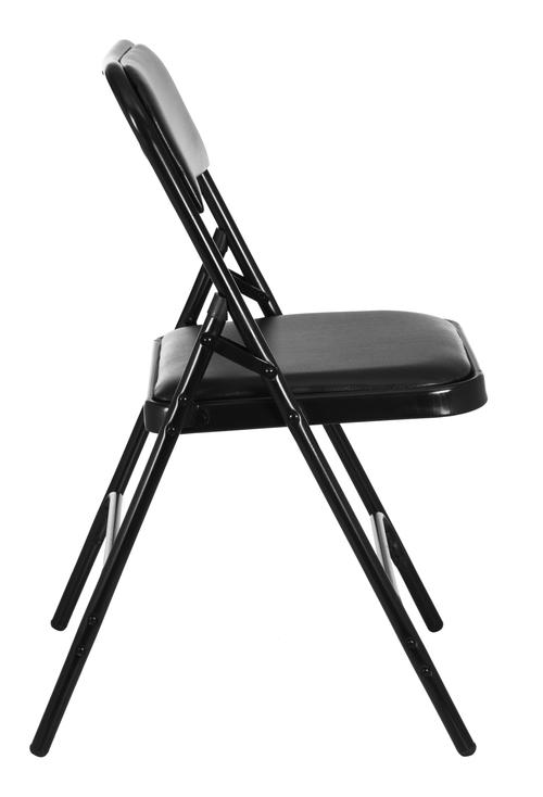 Clark Metal Folding Chair (Black) | HOMEGENIC.