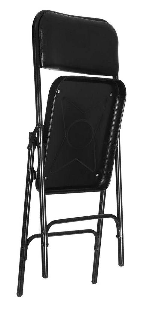 Clark Metal Folding Chair (Black) | HOMEGENIC.