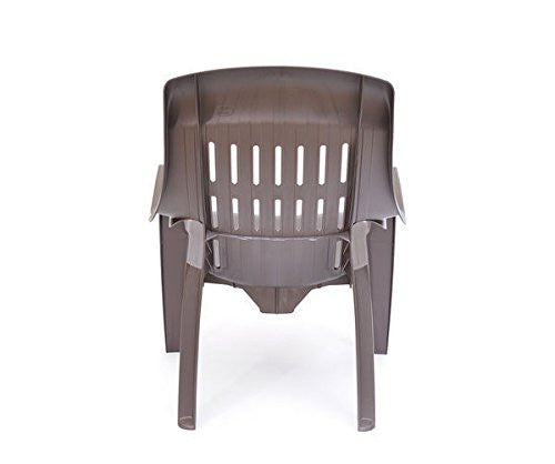 Nilkamal Weekender Relax Chair (Brown) - Set of 4 pcs | HOMEGENIC.