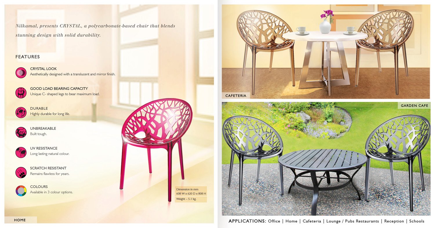 Nilkamal chairs shop with steel legs