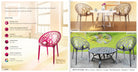 Nilkamal Crystal PC Chairs (Umbra Translucent) | HOMEGENIC.