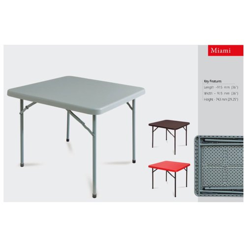 Supreme Miyami Blow Moulded Folding Table (Square) | HOMEGENIC.