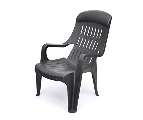 Nilkamal Weekender Relax Chair (Black) - Set of 6 pcs | HOMEGENIC.