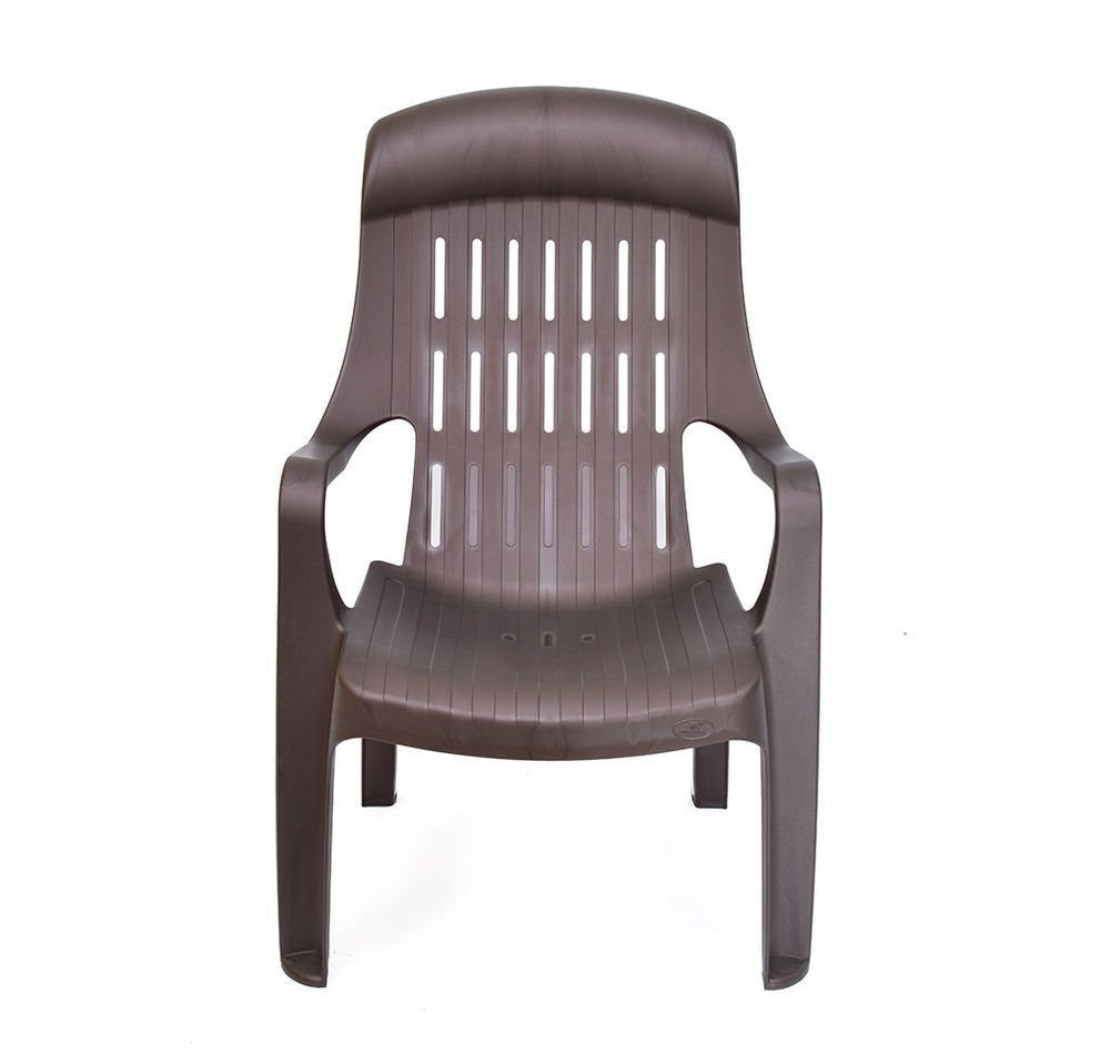 Nilkamal Weekender Relax Chair (Brown) - Set of 6 pcs | HOMEGENIC.