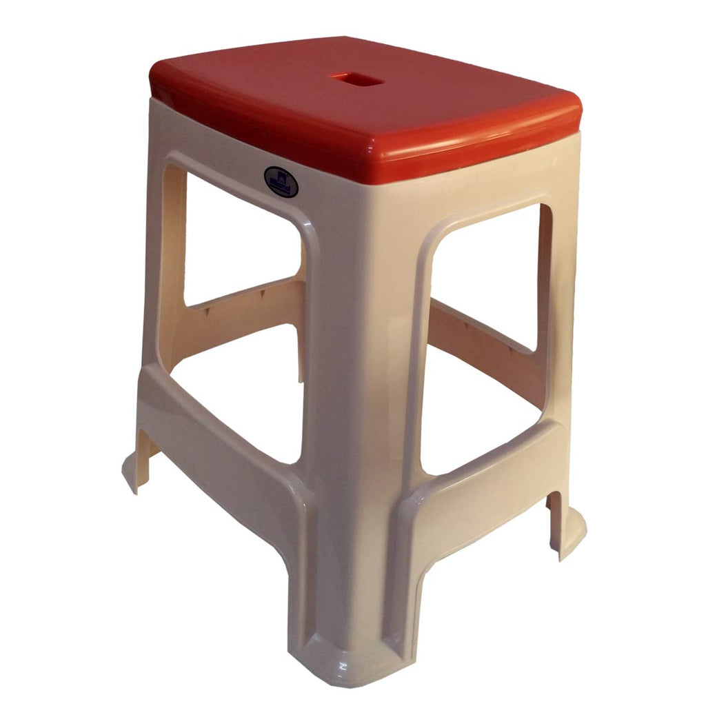 Nilkamal Plastic Stool STL23 Duo Color | HOMEGENIC.