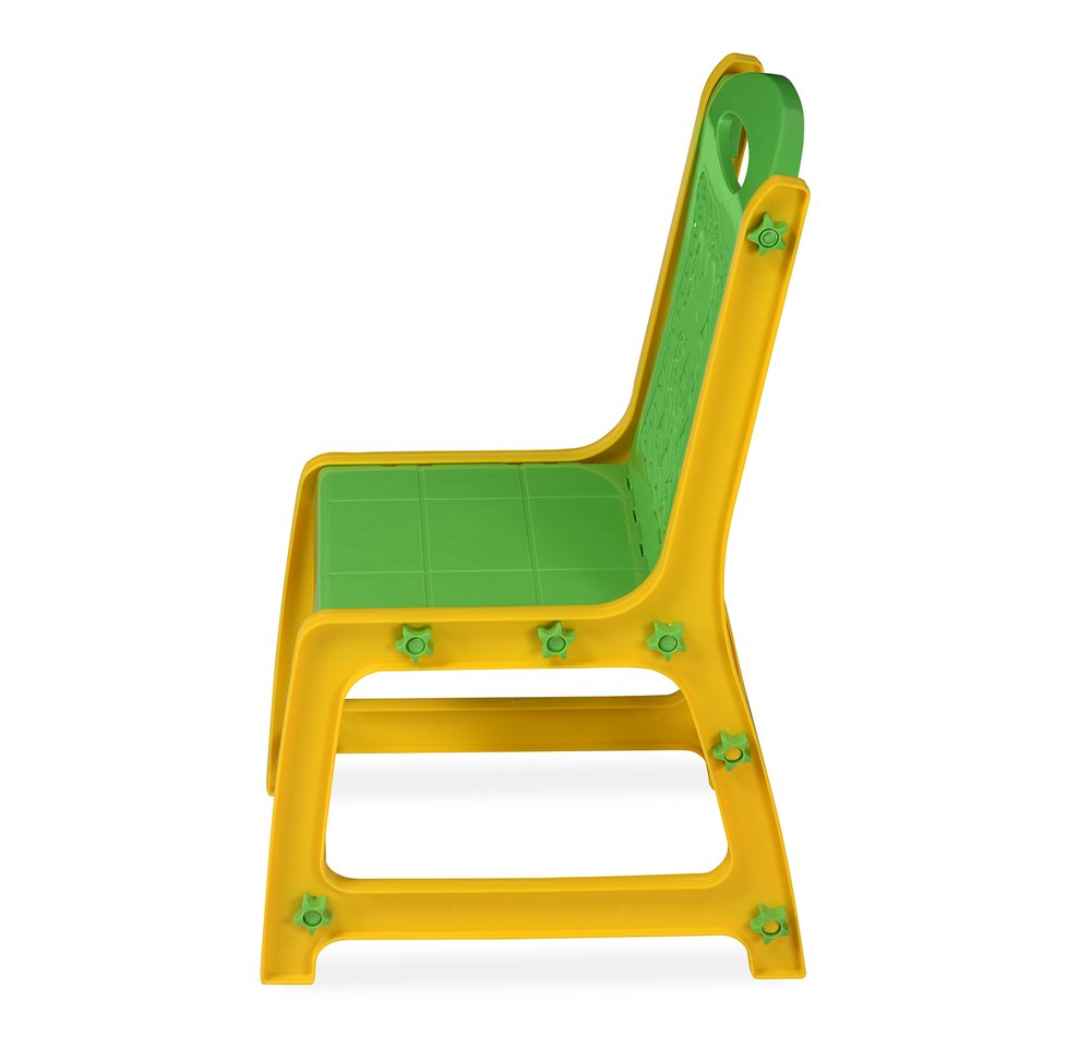 Nilkamal Apple Junior Study Table Set -Yellow And Green | HOMEGENIC.