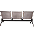 Nilkamal Italia 3 Seater Bench Reception Chair (Silver) | HOMEGENIC.