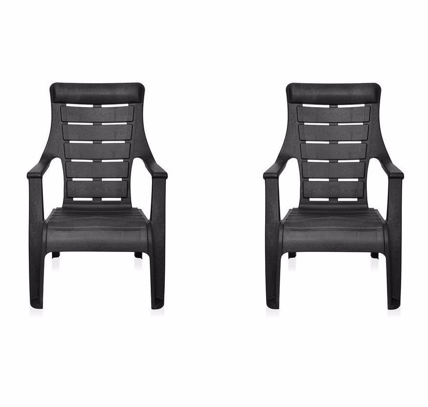 Nilkamal Sunday Garden Chair (Iron Black) | HOMEGENIC.
