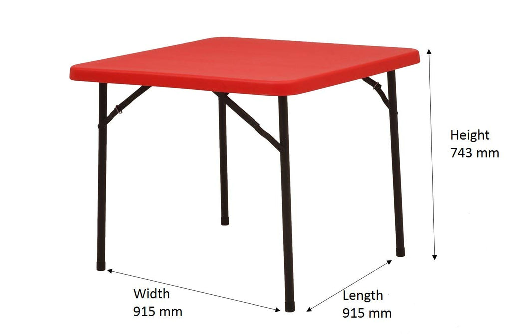 Supreme Miyami Blow Moulded Folding Table (Square) | HOMEGENIC.