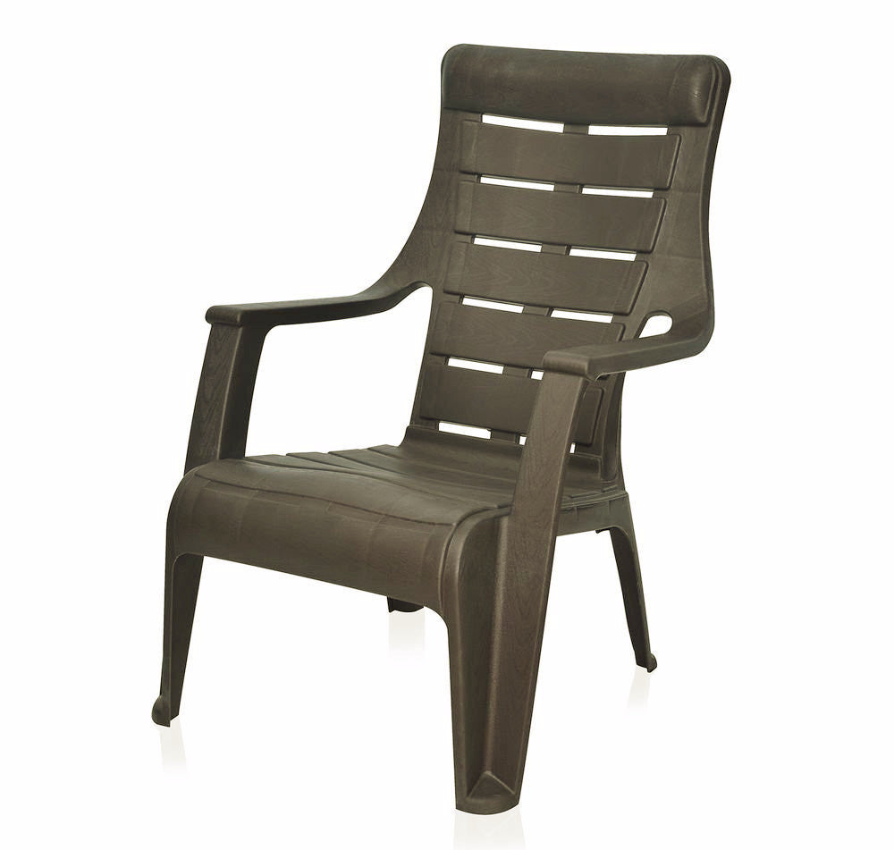 Nilkamal Sunday Garden Chair, Set of 6 (Weather Brown) | HOMEGENIC.