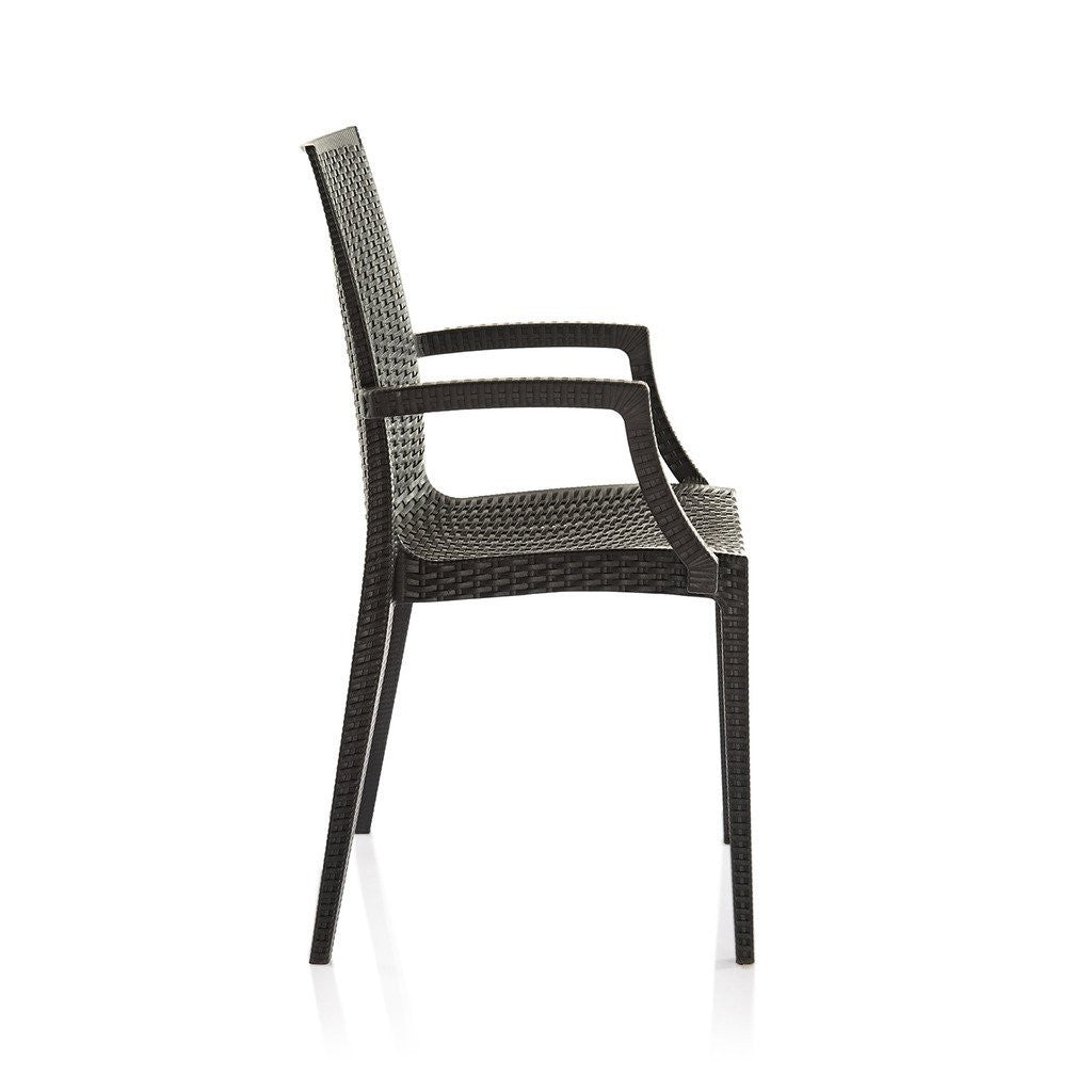 Varmora Designer Chair Set of 2 (Club Handle - Black) | HOMEGENIC.