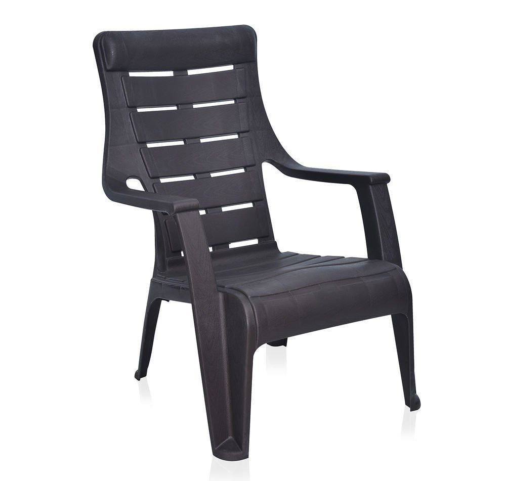 Nilkamal Sunday Garden Chair, Set of 4 (Weather Brown) | HOMEGENIC.