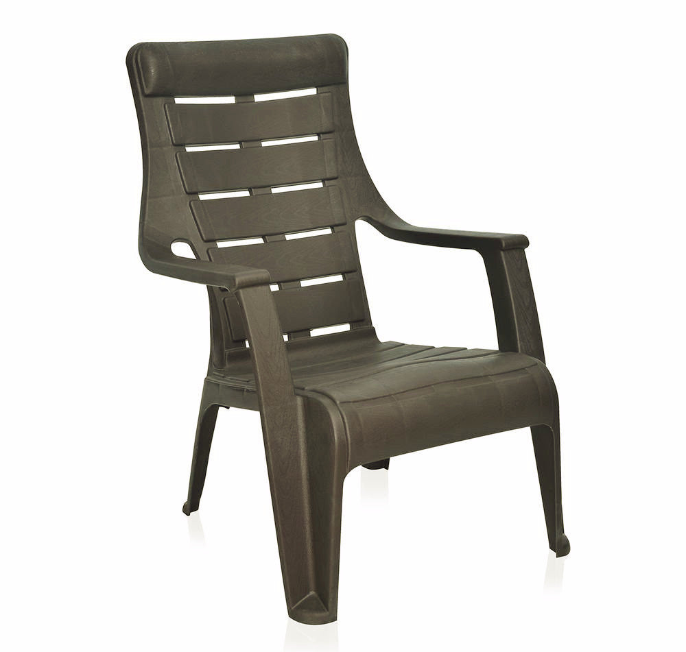 Nilkamal Sunday Garden Chair, Set of 6 (Weather Brown) | HOMEGENIC.