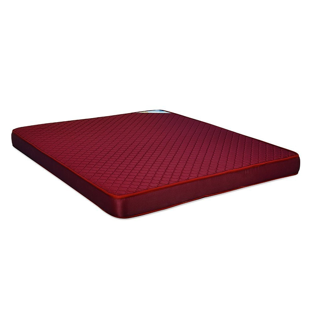 Nilkamal Executive 5-inch King Size Foam Mattress (Maroon, 78x72x5) | HOMEGENIC.