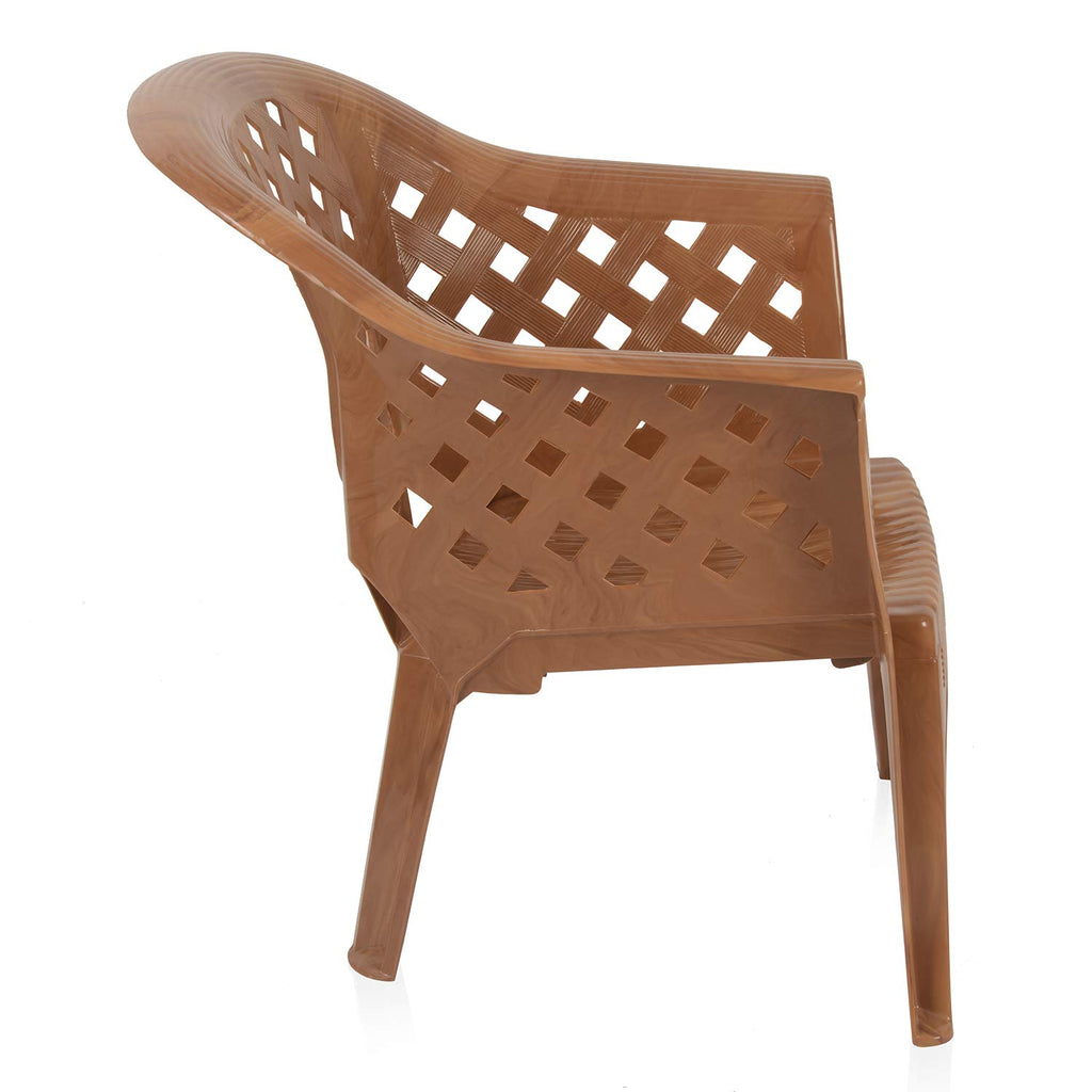 Nilkamal Solocane Sofa Chair (Pear Wood) | HOMEGENIC.