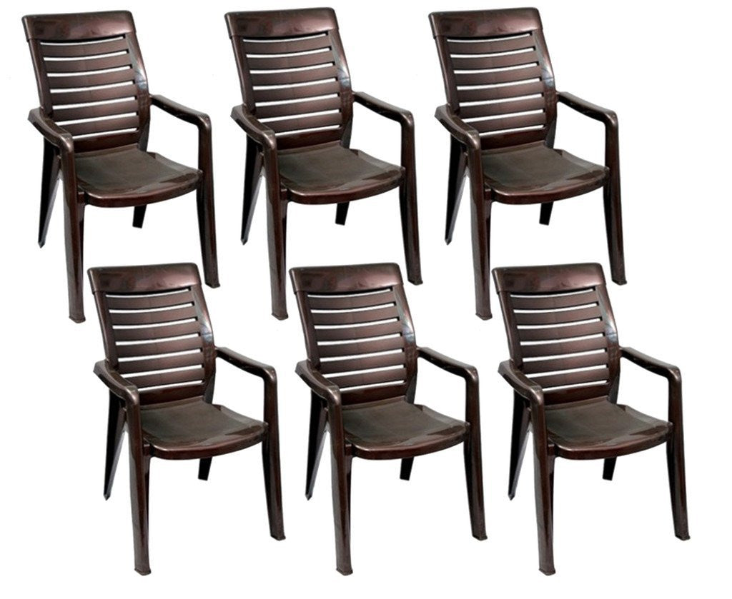 Nilkamal Premium High Back Chairs 2180 (Brown) | HOMEGENIC.