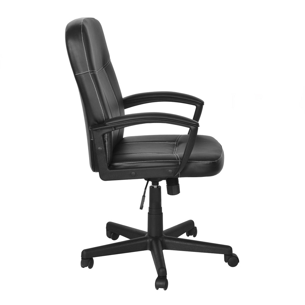 Nilkamal Mayor Mid Back Office Chair (Black) | HOMEGENIC.