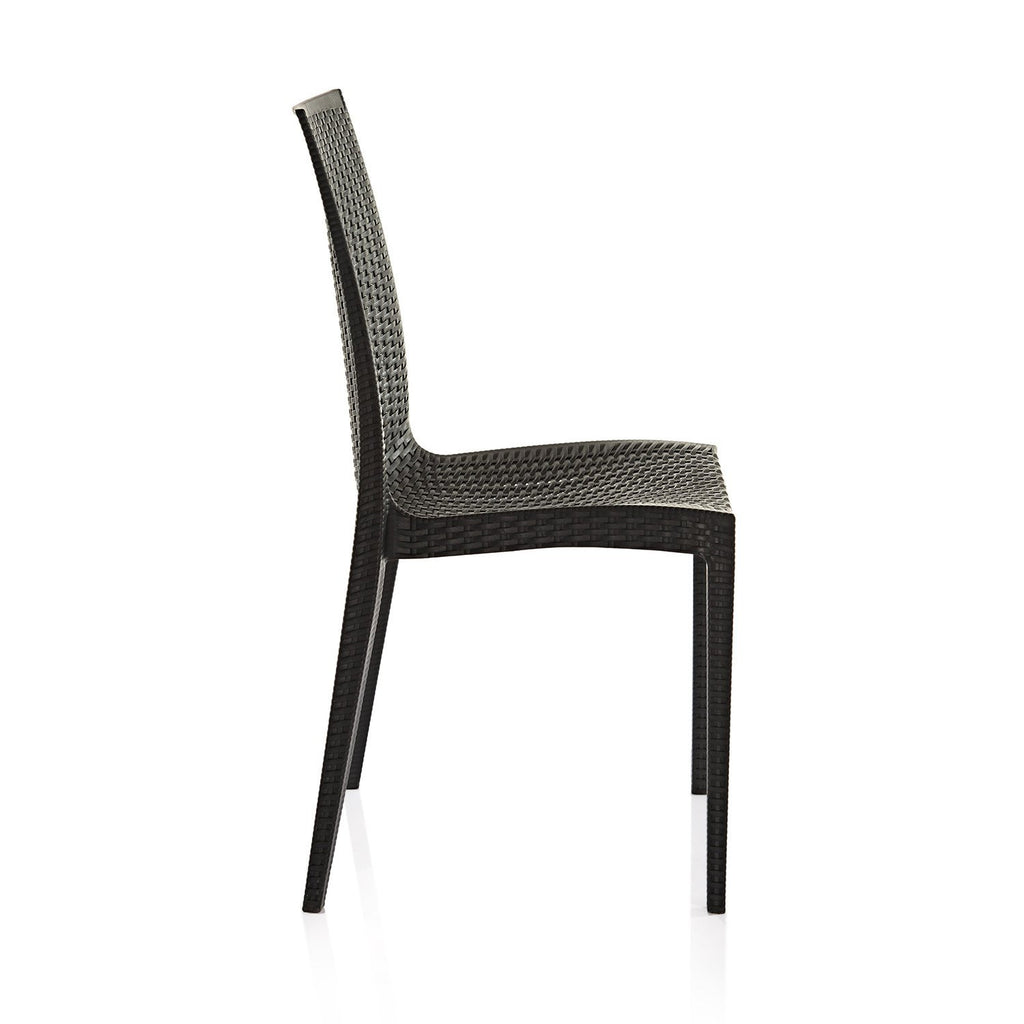 Varmora Designer Chair Set of 2 (Club - Black) | HOMEGENIC.