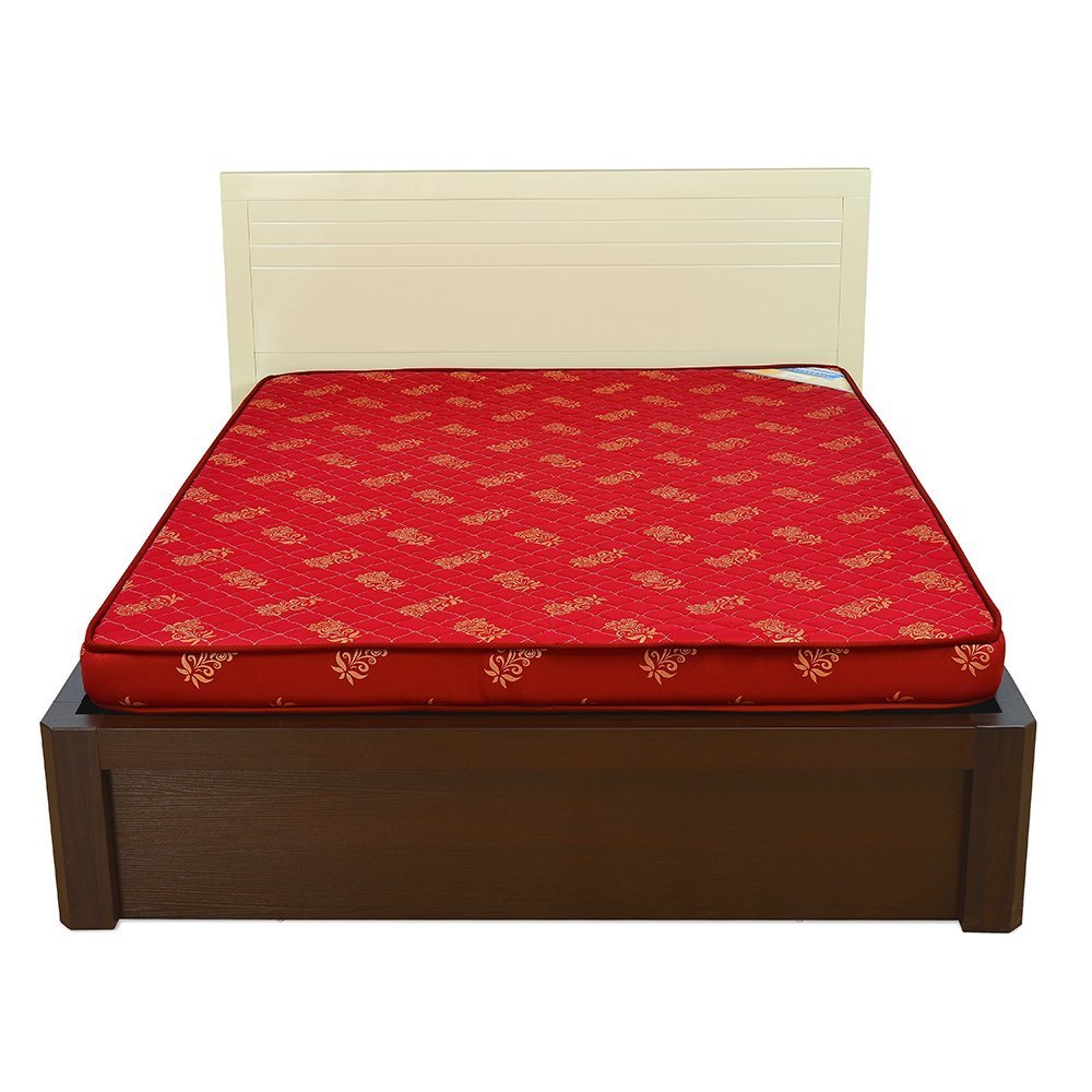 Nilkamal Value+ 4-inch Double Size Foam Mattress (Maroon, 75x72x4) | HOMEGENIC.