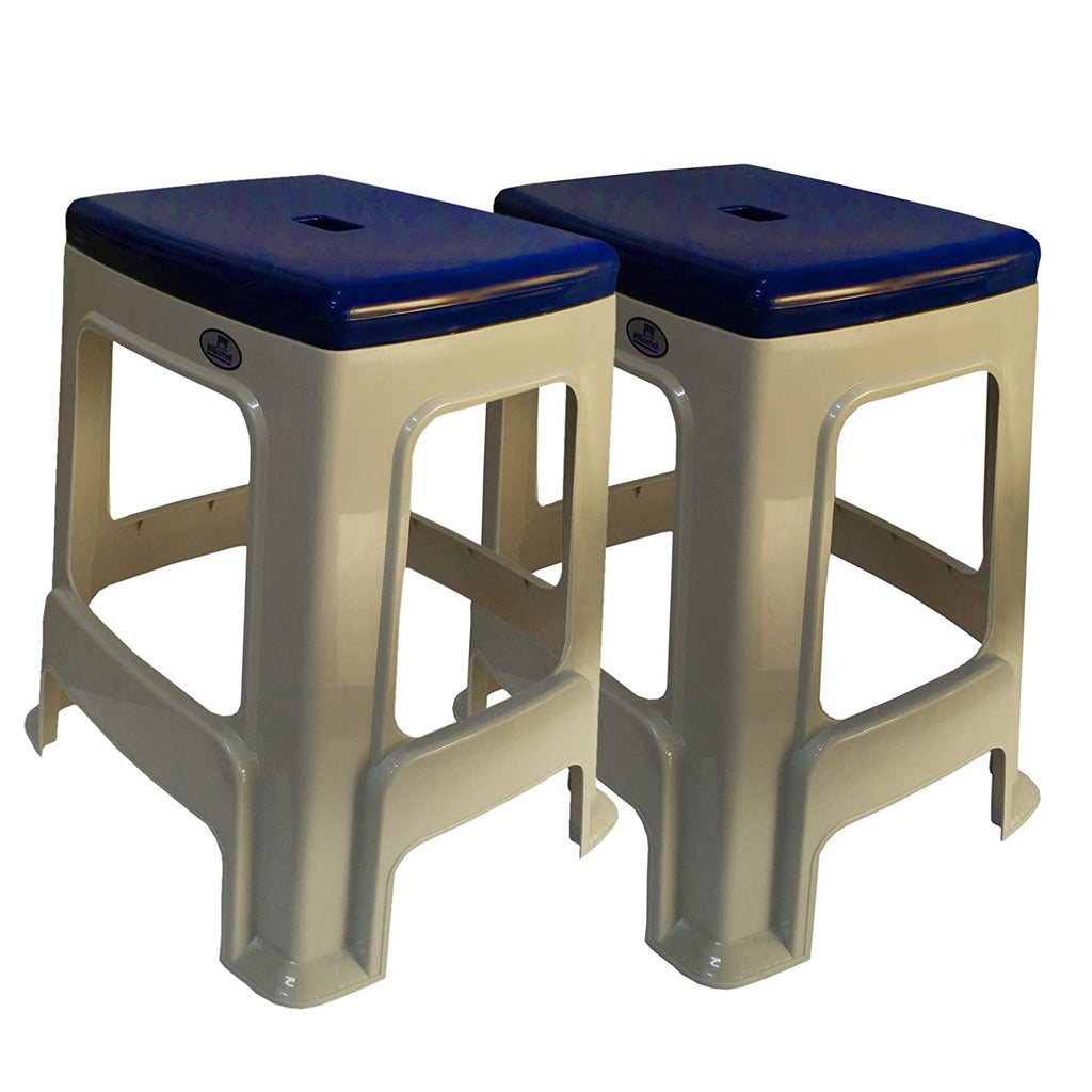 Nilkamal Plastic Stool STL23 Duo Color | HOMEGENIC.