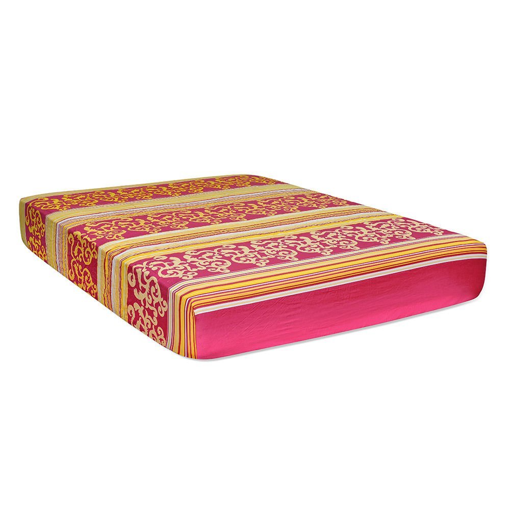 Nilkamal Flora 6-inch Double Size Spring Mattress (Maroon, 78x72x6) | HOMEGENIC.