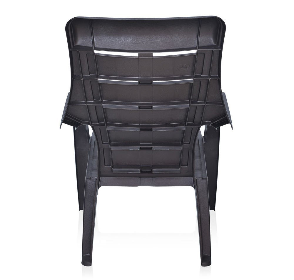 Nilkamal Sunday Garden Chair, Set of 4 (Weather Brown) | HOMEGENIC.