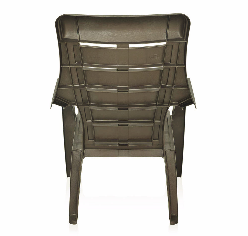 Nilkamal Sunday Garden Chair, Set of 2 (Weather Brown) | HOMEGENIC.