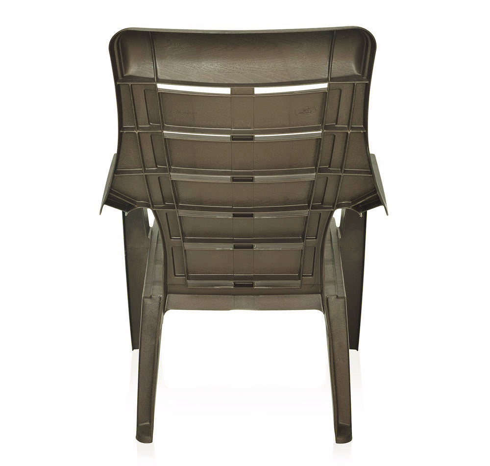 Nilkamal Sunday Garden Chair, Set of 6 (Weather Brown) | HOMEGENIC.