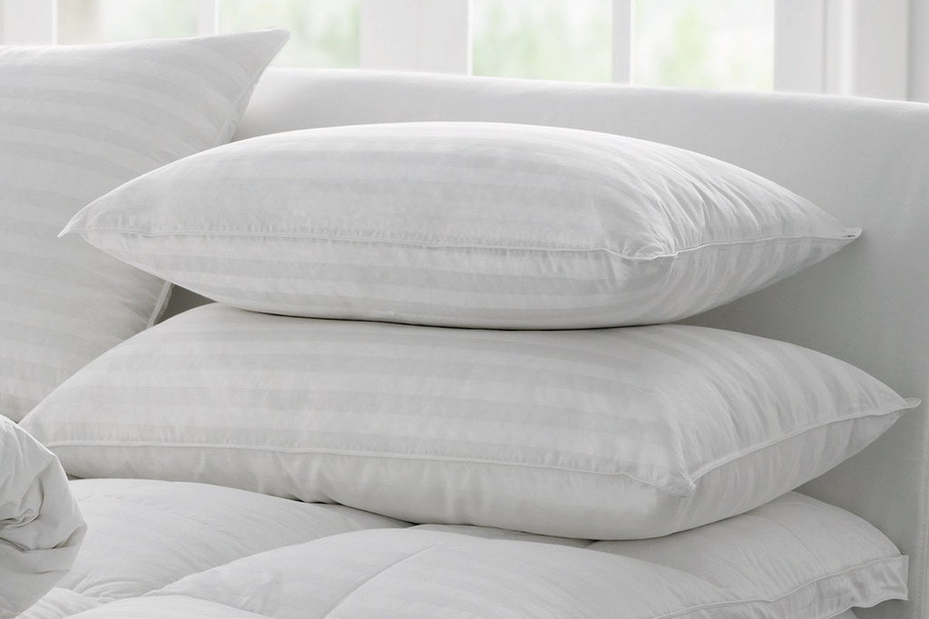 Nilkamal Fern Pillows (27x17 in, White) | HOMEGENIC.