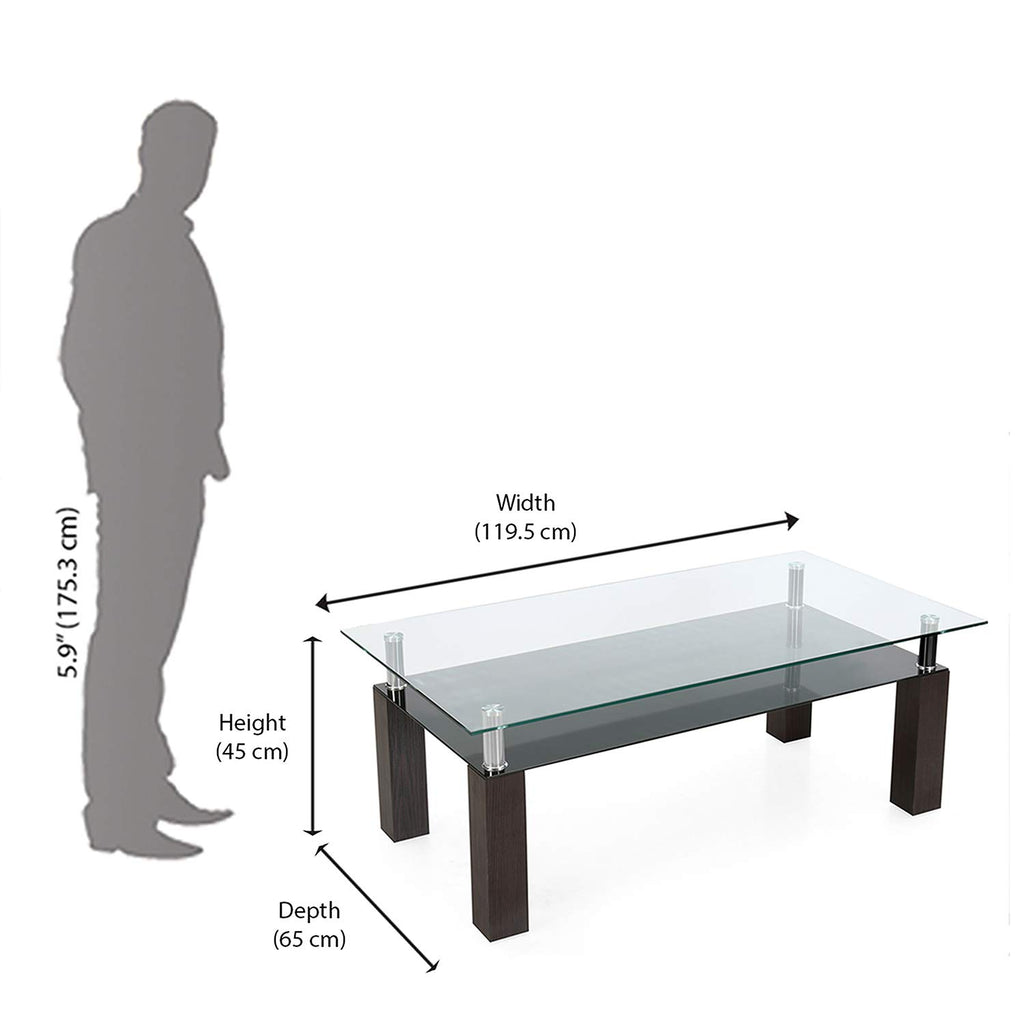 Nilkamal Mississippi Center Table (Wenge) | HOMEGENIC.