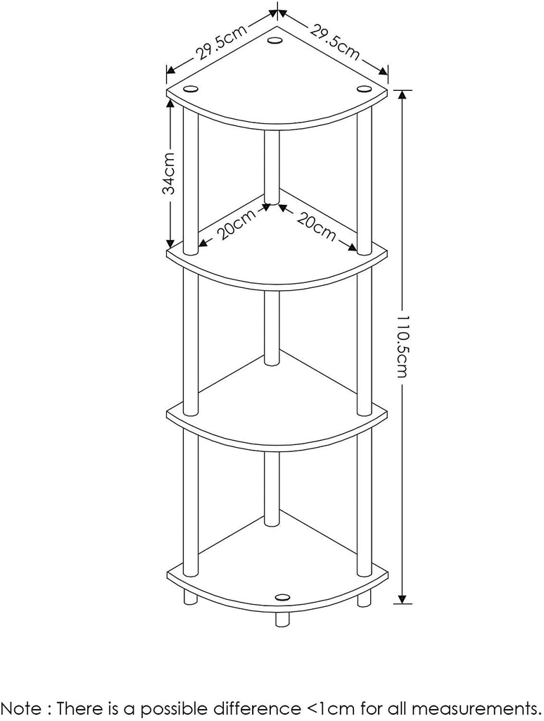 Storedge Corner Wall Shelf Multipurpose Utility Storage Organizer for Home Décor | HOMEGENIC.