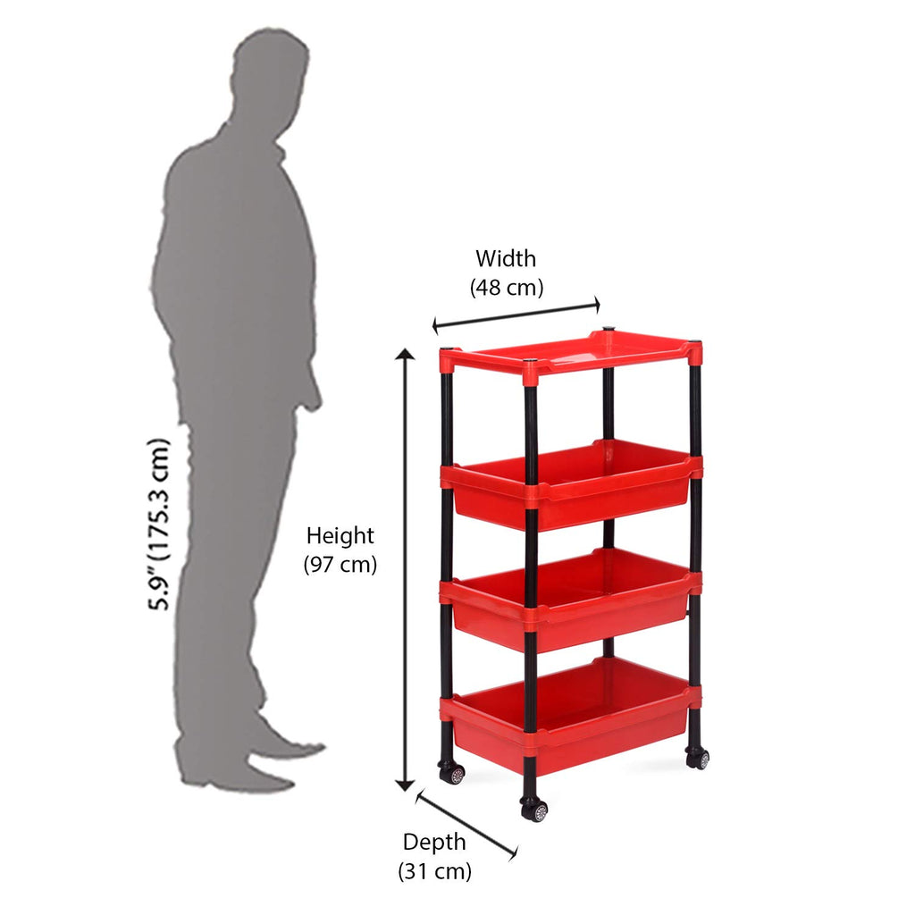 Nilkamal Trolley 23 Plastic | HOMEGENIC.