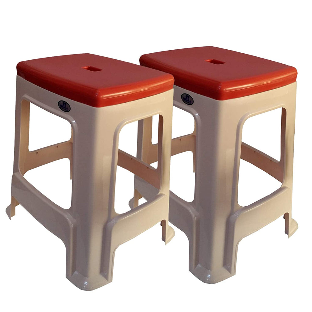 Nilkamal Plastic Stool STL23 Duo Color | HOMEGENIC.