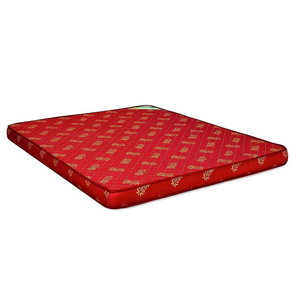 Nilkamal Value+ 4-inch Double Size Foam Mattress (Maroon, 72x48x4) | HOMEGENIC.