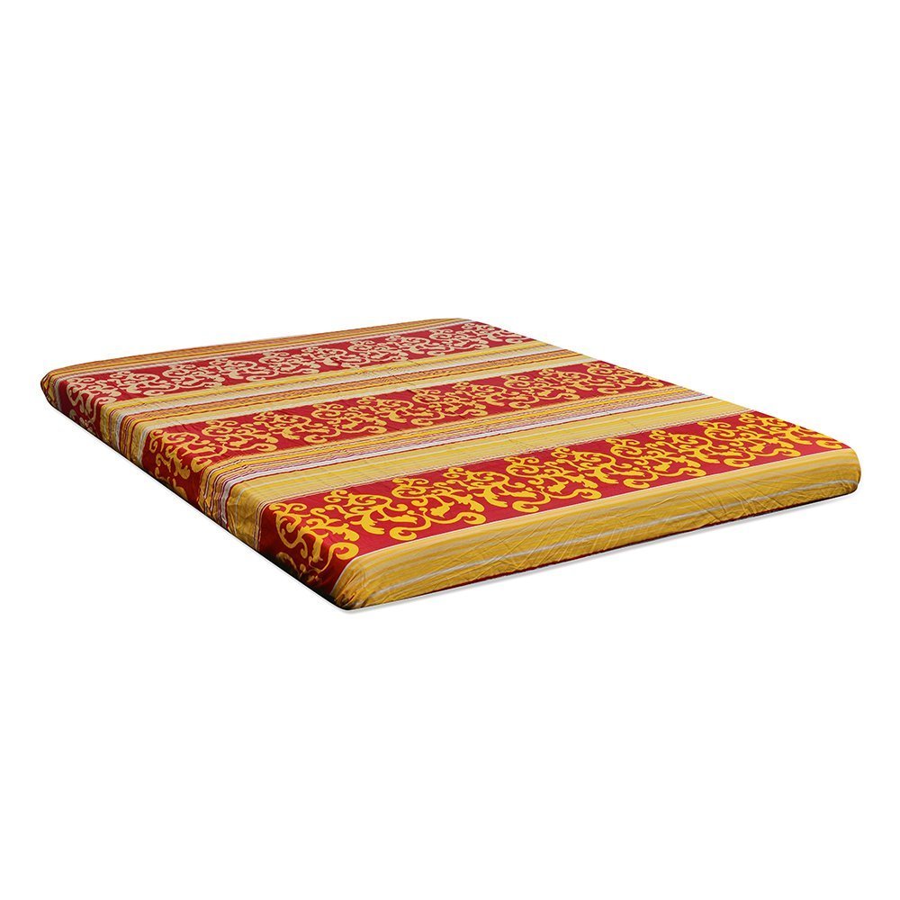 Nilkamal Value+ 4-inch Double Size Foam Mattress (Maroon, 72x48x4) | HOMEGENIC.