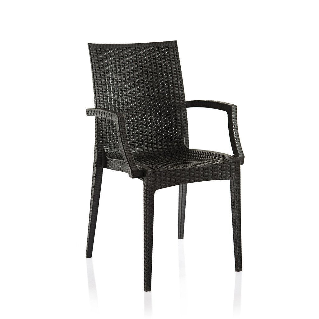 Varmora Designer Chair Set of 2 (Club Handle - Black) | HOMEGENIC.