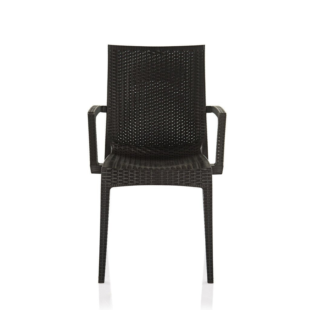 Varmora Designer Chair Set of 2 (Club Handle - Black) | HOMEGENIC.