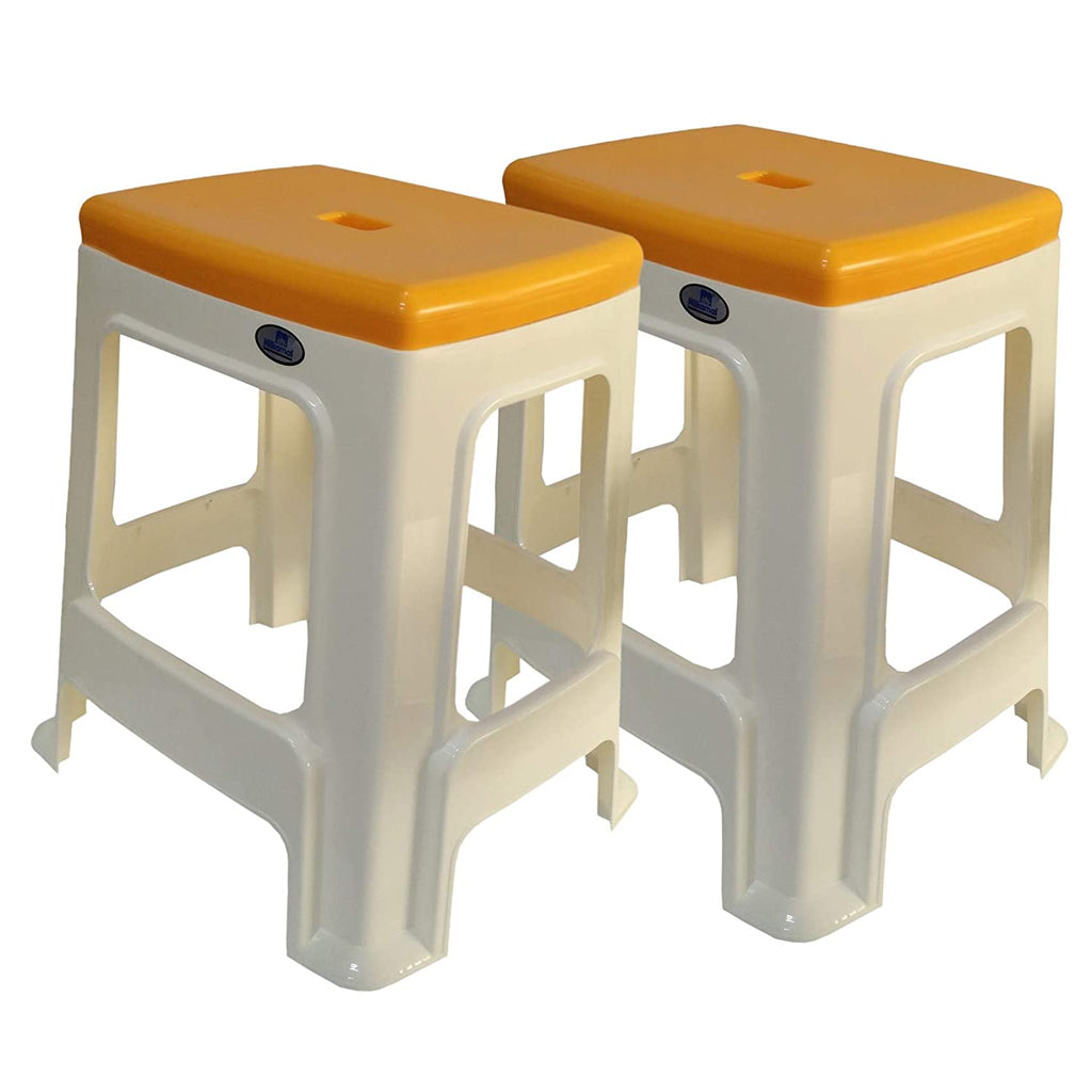 Nilkamal Plastic Stool STL23 Duo Color | HOMEGENIC.