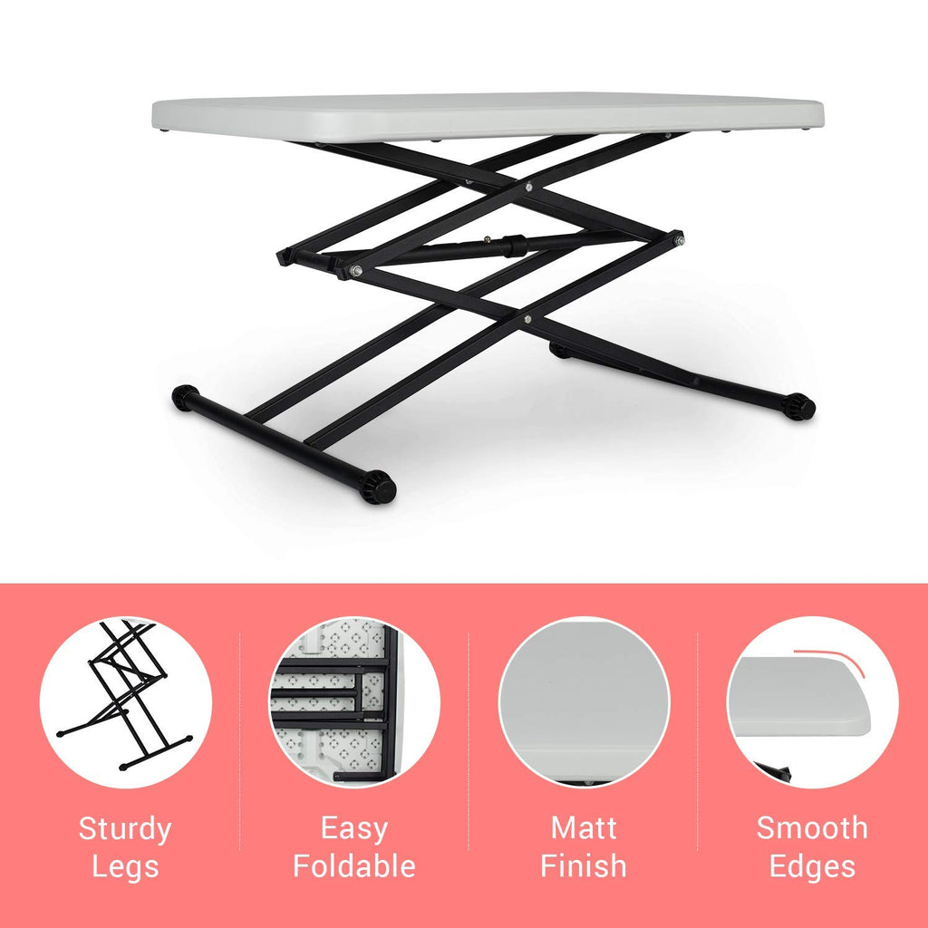 Supreme Scissor Height Adjustable Table | HOMEGENIC.