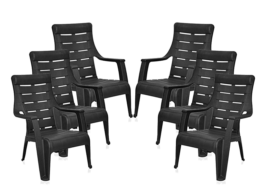 Nilkamal Sunday Garden Chair (Iron Black) | HOMEGENIC.