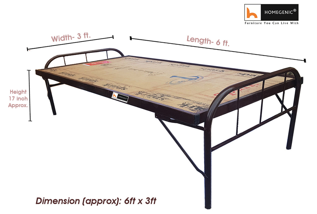 Smart Folding Bed with Mattress & Pillow (6x3 feet) | HOMEGENIC.